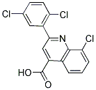 8-氯-2-(2,5-二氯苯基)-喹啉-4-羧酸 结构式