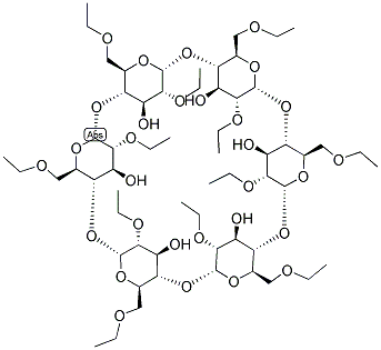 HEPTAKIS-(2,6-DI-O-ETHYL)-BETA-CYCLODEXTRIN 结构式