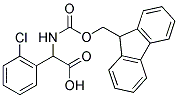(2-CHLORO-PHENYL)-[(9H-FLUOREN-9-YLMETHOXYCARBONYLAMINO)]-ACETIC ACID 结构式