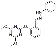 1,2-DIAZA-3-[2-[(4,6-DIMETHOXYTRIAZIN-2-YL)OXY]PHENYL]-1-PHENYLPROP-2-ENE 结构式