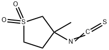 3-ISOTHIOCYANATO-3-METHYL-TETRAHYDRO-THIOPHENE 1,1-DIOXIDE 结构式