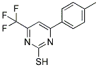 4-(TRIFLUOROMETHYL)-6-P-TOLYLPYRIMIDINE-2-THIOL 结构式