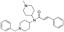 N-(1-BENZYLPIPERIDIN-4-YL)-N-(1-METHYLPIPERIDIN-4-YL)-3-PHENYL-(2E)-PROPENAMIDE 结构式