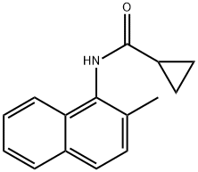 N-(2-METHYL-1-NAPHTHYL)CYCLOPROPANECARBOXAMIDE 结构式