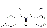 N'-(2-METHOXYPHENYL)-N-(1-METHYLPIPERIDIN-4-YL)-N-PROPYLUREA 结构式