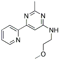 N-(2-METHOXYETHYL)-2-METHYL-6-PYRIDIN-2-YLPYRIMIDIN-4-AMINE 结构式