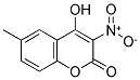 4-HYDROXY-6-METHYL-3-NITROCOUMARIN 结构式