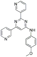 N-(4-METHOXYPHENYL)-2,6-DIPYRIDIN-3-YLPYRIMIDIN-4-AMINE 结构式