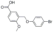 3-(4-BROMO-PHENOXYMETHYL)-4-METHOXY-BENZOIC ACID 结构式