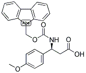 FMOC-(S)-3-AMINO-3-(4-METHOXY-PHENYL)-PROPIONIC ACID 结构式