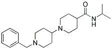 1-(1-BENZYLPIPERIDIN-4-YL)-N-ISOPROPYLPIPERIDINE-4-CARBOXAMIDE 结构式