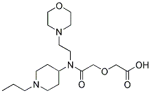 2-[2-((2-MORPHOLINOETHYL)(1-PROPYLPIPERIDIN-4-YL)AMINO)-2-OXOETHOXY]ACETIC ACID 结构式