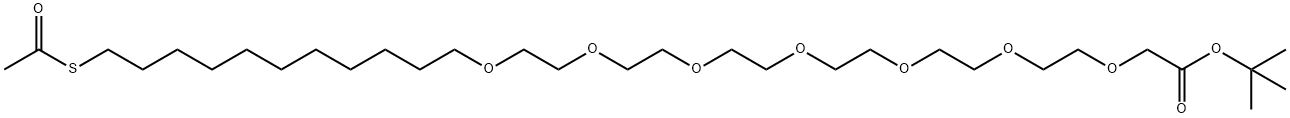 TERT-BUTYL-3,6,9,12,15,18,21-HEPTAOXA-34-KETO-33-THIAPENTATRIACONTANOATE 结构式