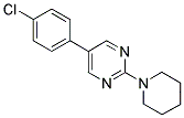 5-(4-CHLOROPHENYL)-2-PIPERIDIN-1-YLPYRIMIDINE 结构式