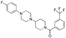 4-(4-(4-FLUOROPHENYL)PIPERAZIN-1-YL)-1-(3-(TRIFLUOROMETHYL)BENZOYL)PIPERIDINE 结构式