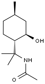 N-[1-[(1S,2R,4R)-2-HYDROXY-4-METHYLCYCLOHEXYL]-1-METHYETHYL]ACETAMIDE 结构式