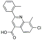 7-氯-8-甲基-2-(2-甲基苯基)-喹啉-4-羧酸 结构式