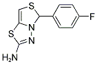 5-(4-FLUOROPHENYL)[1,3]THIAZOLO[4,3-B][1,3,4]THIADIAZOL-2-AMINE 结构式