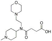 4-((1-METHYLPIPERIDIN-4-YL)(2-MORPHOLINOETHYL)AMINO)-4-OXOBUTANOIC ACID 结构式