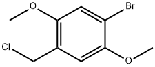 1-BROMO-4-(CHLOROMETHYL)-2,5-DIMETHOXYBENZENE 结构式