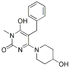 5-BENZYL-6-HYDROXY-4-(4-HYDROXYPIPERIDIN-1-YL)-1-METHYLPYRIMIDIN-2(1H)-ONE 结构式