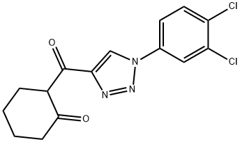 2-([1-(3,4-DICHLOROPHENYL)-1H-1,2,3-TRIAZOL-4-YL]CARBONYL)CYCLOHEXANONE 结构式