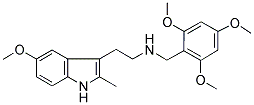 N-[2-(5-METHOXY-2-METHYL-1H-INDOL-3-YL)ETHYL]-N-(2,4,6-TRIMETHOXYBENZYL)AMINE 结构式