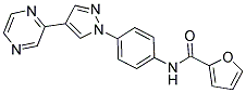 N-[4-(4-(PYRAZIN-2-YL)-1H-PYRAZOL-1-YL)PHENYL]FURAN-2-CARBOXAMIDE 结构式