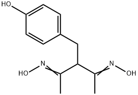 3-(4-HYDROXYBENZYL)-2,4-PENTANEDIONE DIOXIME 结构式