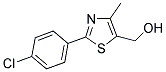 [2-(4-CHLOROPHENYL)-4-METHYL-1,3-THIAZOL-5-YL]METHANOL 结构式