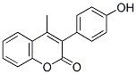 3-(4'-Hydroxyphenyl)-4-methyl coumarin 结构式