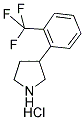 3-(2-三氟甲基苯基)吡咯烷盐酸盐 结构式