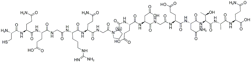 CYS-GLN-GLU-GLY-ARG-GLN-GLY-PRO-GLU-ASP-GLY-GLU-ASN-THR-ALA-GLN 结构式