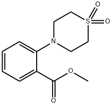 METHYL 2-(1,1-DIOXO-1LAMBDA6,4-THIAZINAN-4-YL)BENZENECARBOXYLATE 结构式