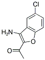 1-(3-AMINO-5-CHLORO-BENZOFURAN-2-YL)-ETHANONE 结构式