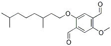 2-METHOXY-5-(3',7'-DIMETHYLOCTYLOXY)TEREPHTHALALDEHYDE 结构式