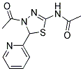 N-(4-ACETYL-5-PYRIDIN-2-YL-4,5-DIHYDRO-1,3,4-THIADIAZOL-2-YL)ACETAMIDE 结构式