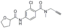 N-METHYL-N-PROPARGYL-4-(TETRAHYDROFURAN-2-YLCARBONYLAMINO)-2-CHLOROBENZAMIDE 结构式