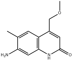 7-AMINO-4-METHOXYMETHYL-6-METHYL-1H-QUINOLIN-2-ONE 结构式