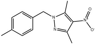 3,5-DIMETHYL-1-(4-METHYL-BENZYL)-4-NITRO-1H-PYRAZOLE 结构式