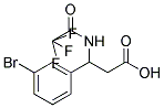 3-(3-溴苯基)-3-(2,2,2-三氟乙酰胺基)丙酸 结构式