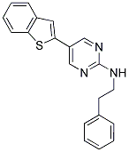 5-(1-BENZOTHIEN-2-YL)-N-(2-PHENYLETHYL)PYRIMIDIN-2-AMINE 结构式