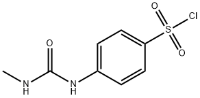 4-(3-甲基脲基)苯磺酰氯 结构式