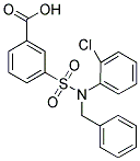 3-[BENZYL-(2-CHLORO-PHENYL)-SULFAMOYL]-BENZOIC ACID 结构式