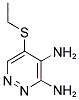 5-(ETHYLSULFANYL)PYRIDAZINE-3,4-DIAMINE 结构式