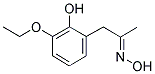 (3-Ethoxy-2-hydroxyphenyl)acetone oxime 结构式