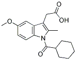 1-Benzoyl-5-methoxy-2-methylindole-3-acetic acid 结构式