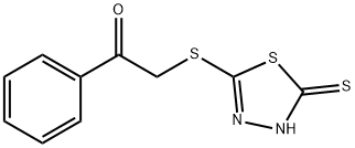2-[(5-MERCAPTO-1,3,4-THIADIAZOL-2-YL)THIO]-1-PHENYLETHANONE 结构式