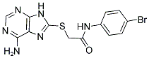 2-[(6-AMINO-9H-PURIN-8-YL)THIO]-N-(4-BROMOPHENYL)ACETAMIDE 结构式