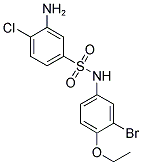 3-AMINO-N-(3-BROMO-4-ETHOXY-PHENYL)-4-CHLORO-BENZENESULFONAMIDE 结构式